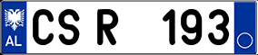 Trailer License Plate